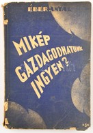 Éber Antal: Mikép Gazdagodhatunk Ingyen? Bp., 1940, (Szeged, Szeged Városi Nyomda.) Papírkötésben, Szakadozott Borítóval - Unclassified