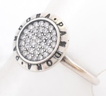 Ezüst(Ag) Gyűrű, Pandora Jelzéssel, Méret: 58, Bruttó: 2,5 G - Sonstige & Ohne Zuordnung