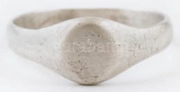 Ezüst(Ag) Gyűrű, Jelzett, Méret: 55, Nettó: 2,2 G - Sonstige & Ohne Zuordnung
