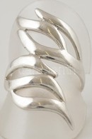 Ezüst(Ag) Modern Fantázia Gyűrű, Jelzett, Méret: 58, Nettó: 3,4 G - Sonstige & Ohne Zuordnung