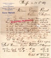 16 - RUFFEC- RARE LETTRE MANUSCRITE SIGNEE CONSTANT MAGNANT- FABRIQUE CHANDELLES-SUIFS FONDUS-CHIFFONS 1885 - Imprenta & Papelería