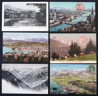 ** * Kb. 850 Db 1960 Előtti Svájci Képeslap Dobozban. Vegyes Minőség / Cca. 850 Pre-1960 Swiss Postcards In A Box. Mixed - Unclassified