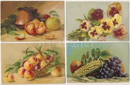 ** * 10 Db RÉGI Motívum Képeslap: Csendélet / 10 Pre-1945 Motive Postcards: Still Life - Unclassified