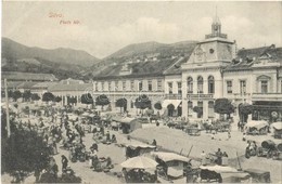 ** T1 Déva, Piac Tér, Komáromy Kálmán és Lobstein Vilmos üzlete / Market Square, Shops - Non Classificati