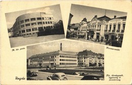 T2/T3 1944 Ungvár, Uzshorod, Uzhhorod, Uzhorod; M. Kir. Posta, Korona Szálloda és Kávéház, üzletek, Kir. Törvényszék, üg - Ohne Zuordnung