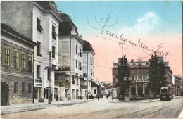 T2/T3 Újvidék, Novi Sad; M. Kir. Főposta, Adamovits Palota, Villamos / Post Office, Palace, Tram - Sin Clasificación