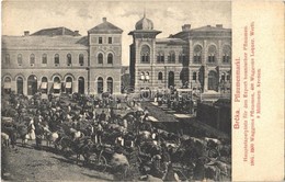 ** T2/T3 Brcko, Pflaumenmarkt, Hauptstapelplatz Für Den Export Bosnischer Pflaumen / Plum Market, Vendors, Shop Of Zeitl - Sonstige & Ohne Zuordnung