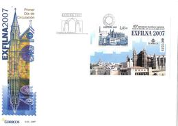 Delcampe - A Le Faciale FDC 2007 " Exfilna De Palma De Mallorca (Baleares) " Edifil 4321 Bloc - FDC