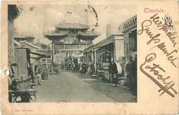 T4 1902 Tianjin, Tientsin; Street View, Market. E. Lee (b) - Sonstige & Ohne Zuordnung