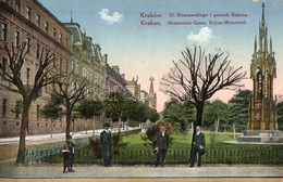 T2 Kraków, Krakau; Ul. Straszewskiego I Pomnik Rejtana / Street View With Statue, K.u.K. Feldpostamt - Sonstige & Ohne Zuordnung