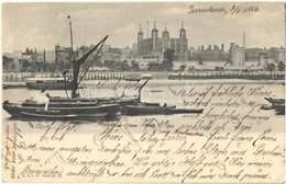 T3 1906 London, The Tower, Boats (EB) - Sonstige & Ohne Zuordnung