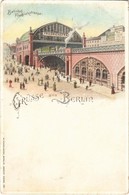 ** T2 Berlin, Friedrichstrasse / Street, Railway Station. W. Hagelberg Litho - Unclassified