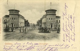 T2/T3 1900 Koblenz, Coblenz; Mainzerthor / Gate, Barrier. Dr. Trenkler Co. (EK) - Ohne Zuordnung