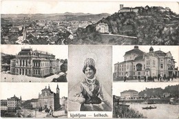 T2/T3 Ljubljana, Laibach; + 'Zensuriert Adelsberg' (EK) - Otros & Sin Clasificación