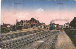 T2/T3 1918 Pragersko, Pragerhof; Bahnhof. Kunstverlag Albin Sussitz. Verlag Amalie Churfürst / Railway Station, Locomoti - Autres & Non Classés