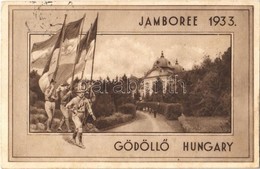 * T2 Gödöllő, Cserkész Jamboree 1933 / International Scouting Jamboree In Hungary, Boy Scouts With Flags + So. Stpl - Non Classés