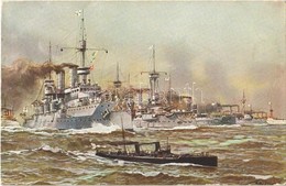 ** T2 WWI Imperial German Navy, Battleships. Marke 'Egemes' Serie 3. Nr. 3. S: Willy Stower - Sin Clasificación