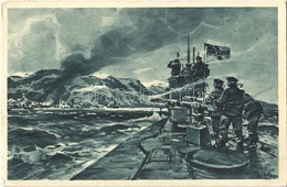 T2/T3 1917 Deutsches U-Boot Im Eismeer, Beschießung Von Alexandrowsk / WWI German Imperial Navy, Submarine. Offizielle P - Ohne Zuordnung