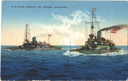 T2 1915 SMS Budapest és SMS Monarch Az Osztrák-Magyar Haditengerészet Monarch-osztályú Partvédő Csatahajók / K.u.K. Krie - Non Classés