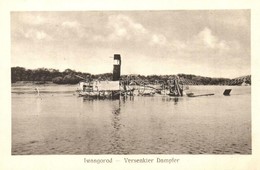 * T1 Ivangorod, Iwangorod; Első Világháborúban Felrobbantott Híd és Hajó / WWI Destroyed Bridge And Steamship. Jos. Drot - Non Classés