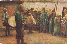 T2/T3 1917 Weltkrieg 1914-1916. Musizierende Albaner / WWI Austro-Hungarian K.u.K. Military, Albanian Music Band, Listen - Unclassified