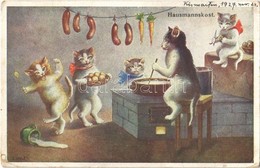 T2/T3 Hausmannskost / Cats Cooking Dinner. B.K.W.I. 315-3., Artist Signed (EK) - Unclassified