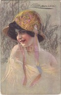 ** T2/T3 Italian Art Postcard, Lady. B.K.W.I. 702-5. S: Guerzoni - Ohne Zuordnung