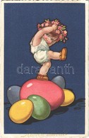 T2/T3 Húsvéti üdvözlet / Easter. Italian Art Postcard. Degami 938. (EK) - Non Classés