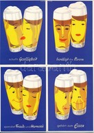 ** 8 Db RÉGI Használatlan Német Sör Reklám Képeslap / 8 Pre-1945 Unused German Beer Advertisement Postcards: Bierwerbe G - Sin Clasificación