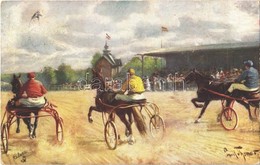 T2 1907 Horse Carriage Driving Race. Raphael Tuck & Sons Oilette Serie 'Trabrennen' No. 575. B. - Non Classés