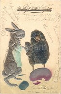 T2 Easter Greeting With Rabbit And Chicken. P.F.B. Serie 8736. Emb. - Sin Clasificación