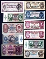 1930-1993. 21db Magyar Bankjegy, Pengők és Forintok, Mindegyik 'adamolicit' Felülbélyegzéssel T:I-III / 
Hungary 1930-19 - Sin Clasificación