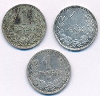 1927. 1P Ag + 1939. 1P Ag (2x) T:2,2- Patina Adamo P6 - Unclassified