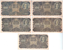 Ausztria 1945. 100Sch (5x) T:III 
Austria 1945. 100 Schilling (5x) C:F 
Krause 118 - Unclassified