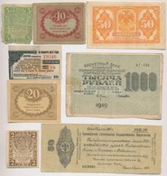 Orosz Polgárháború 1918-1919. 8db-os Vegyes Bankjegy Tétel T:III,III-
Russian Civil War 1918-1919. 8pcs Of Various Bankn - Non Classés