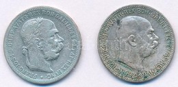 Ausztria 1899-1915. 1K Ag 'Ferenc József' (2x) T:1-,2-
Austria 1899-1915. 1 Corona Ag 'Franz Joseph' (2x) C:AU,VF
Krause - Sin Clasificación