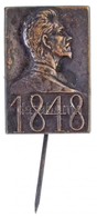 1942. 'Petőfi Sándor 1848' A Magyar Történelmi Emlékbizottság Felkérésére Pátzay Pál által Tervezett Ezüstözött Br Jelvé - Unclassified