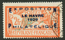 2F EXPOSITION DU HAVRE N°257A Obl. Cote 875€. Signé SCHELLER. TTB. - Autres & Non Classés