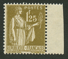 1F25 Type PAIX (n°287) Neuf ** Bord De Feuille. Cote 215€. Superbe. - Altri & Non Classificati