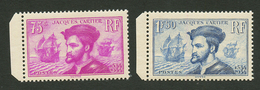 JACQUES CARTIER N°296 + N°297 Neuf **. Cote 300€. Superbe. - Andere & Zonder Classificatie