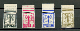 TIMBRES DE SERVICE : 70c (n°5) + 1F (n°6) + 1F20 (n°7) + 4F50 (n°11) Neuf **. Cote 2350€. Superbe. - Otros & Sin Clasificación