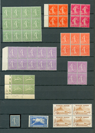 FRANCE - Superbe Stock Marchand Composé Uniquement De Bonnes Valeurs Semi-Moderne (1900-50). Tous Les Timbres Neuf ** Fr - Colecciones Completas