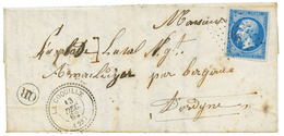 1862 20c (n°14) Obl. PC 948 + T.22 LA COQUILLE + OR Sur Lettre Avec Texte Daté "STE MARIE". TTB. - Autres & Non Classés