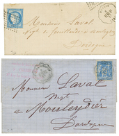 CONVOYEURS - 2 Lettres : 1876 N°60 + MOULIS VERD.Bx Et 1878 25c ST FOY LA GRANDE/ B.BERG. B/TB. - Other & Unclassified