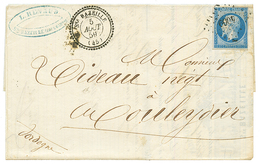 1859 20c (n°14) Obl. PC 4069 + T.22 STe BAZEILLE Sur Lettre. Superbe. - Altri & Non Classificati