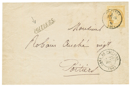 1871 15c CERES Obl. T.16 POITIERS + Griffe De Gare POITIERS + GARE DE POITIERS. TB. - Other & Unclassified