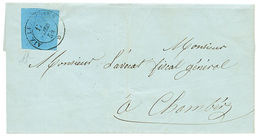 "AIX LES BAINS" : 1854 SARDAIGNE 20c (n°8) Pd Obl. AIX LES BAINS Sur Lettre. Signé DIENA. TB. - Other & Unclassified