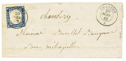 "CHAMOUX" : 1858 SARDAIGNE 20c (n°12)TB Margé Obl. CHAMOUX Sur Lettre. TTB. - Other & Unclassified