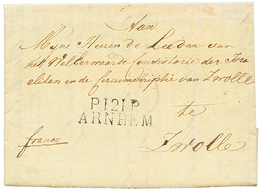 1813 P.121.P ARNHEM Sur Lettre Avec Texte Daté "ZWENAAR" Pour ZWOLLE. RARE. Superbe. - 1792-1815: Départements Conquis