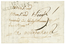 1812 122 HEERENVEEN Sur Lettre Pour OUDEBERKOOP. Superbe. - 1792-1815: Départements Conquis